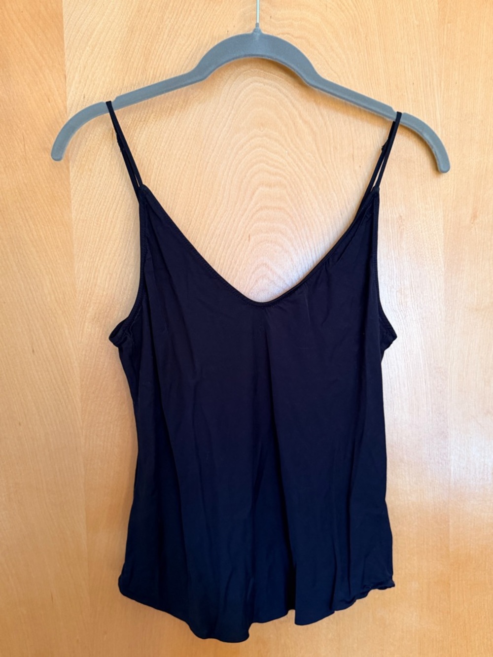 Abercrombie & Fitch Black Spaghetti StrapTank Top Size S Minimal Basic
